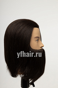 Учебная манекен-голова c бородой (89С10DH-1B)
